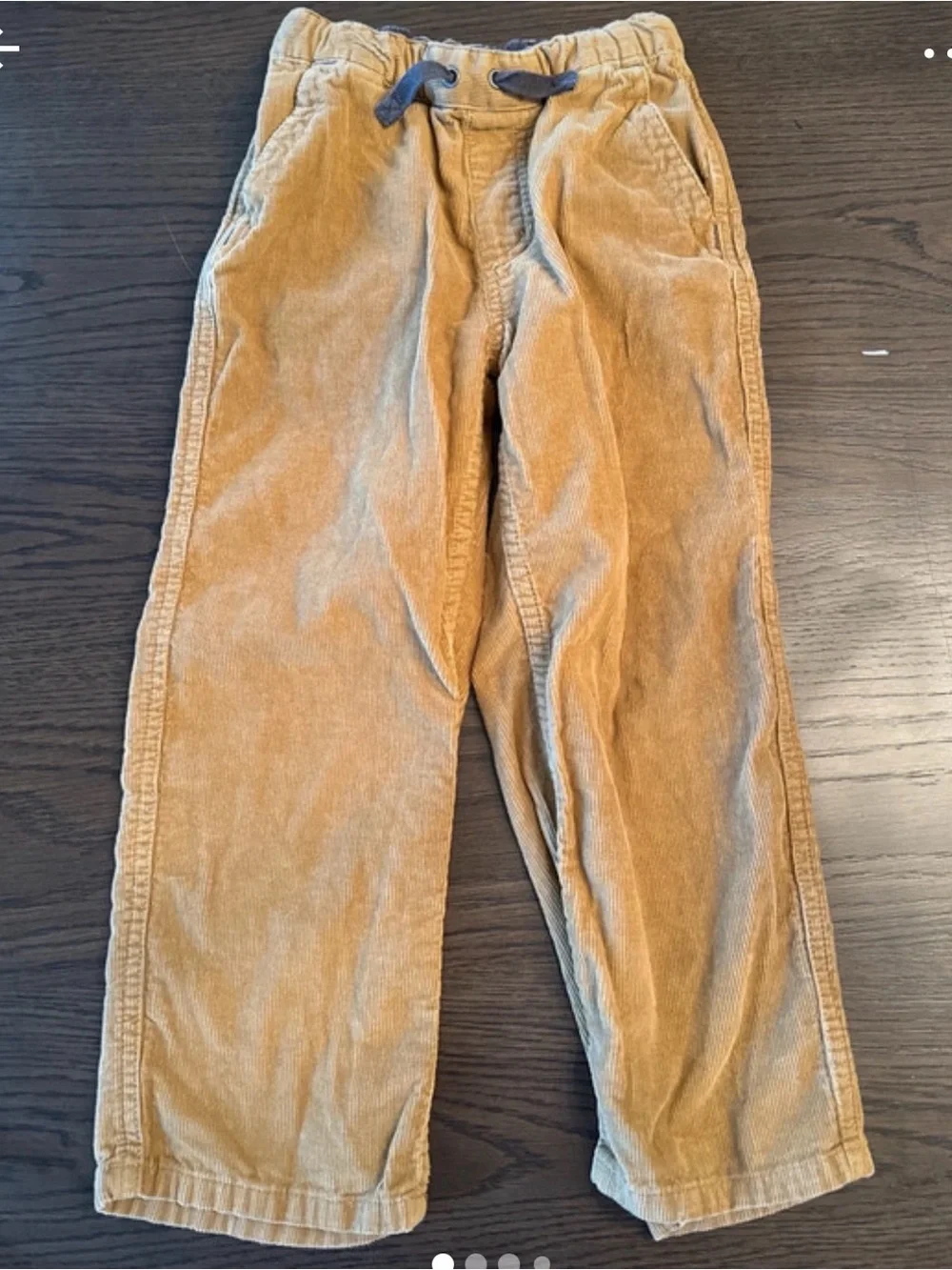 Hanna andersson 110 cm boys Corduroy Drawstring Pants - Tan
